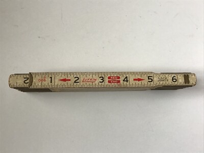 Lufkin Red End 066 Accordion Extension Rule Folding 6' Rule Made in USA