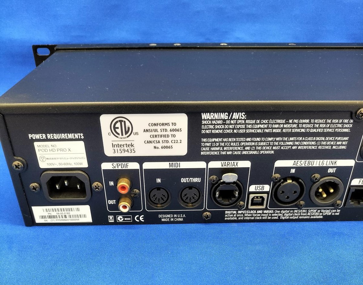 LINE6 - POD HD PRO X | Rack-mounted Effects Processor in Good LINE6 - POD HD PRO X | Rack-mounted Effects Processor in Good