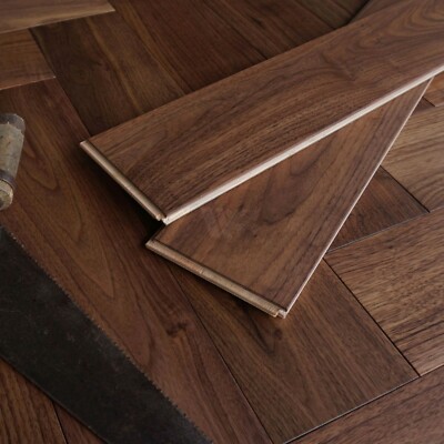 2 Fuß American Nussbaum Holz Bodenbelag/Herringbone Parkett UV geölt Engineered ECW4