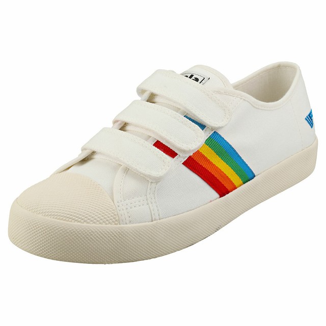 gola rainbow trainers white