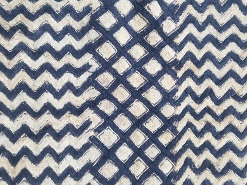 Vintage afrikanisches handgewebtes Kuba Tuch Raffia Textil Panel 61x48cm - Bild 7 von 12
