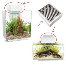 Abdeckung Haube mit Belüftung für Aquarium Fluval Edge 2.0 - weiß A13871