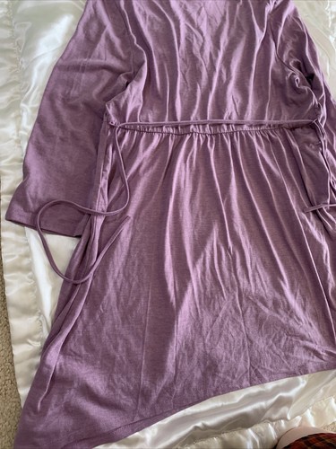 NEW W/O TAG MOTHERHOOD MATERNITY TOP PURPLE WOMENS LARGE WITH TIE - Picture 11 of 17