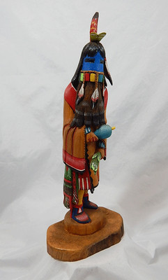 Hopi Navajo Indian Long Hair Kachina Leroy Valentine Ebay
