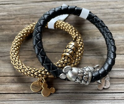 Alex And Ani Bracelets Walt Disney World Park Exclusive Set Of 2 NWT Mickey