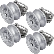 (4) CHAIN LINK CANTILEVERED GATE ROLLERS: to 4" post & 2-3/8"(2-1/2") Gate Frame