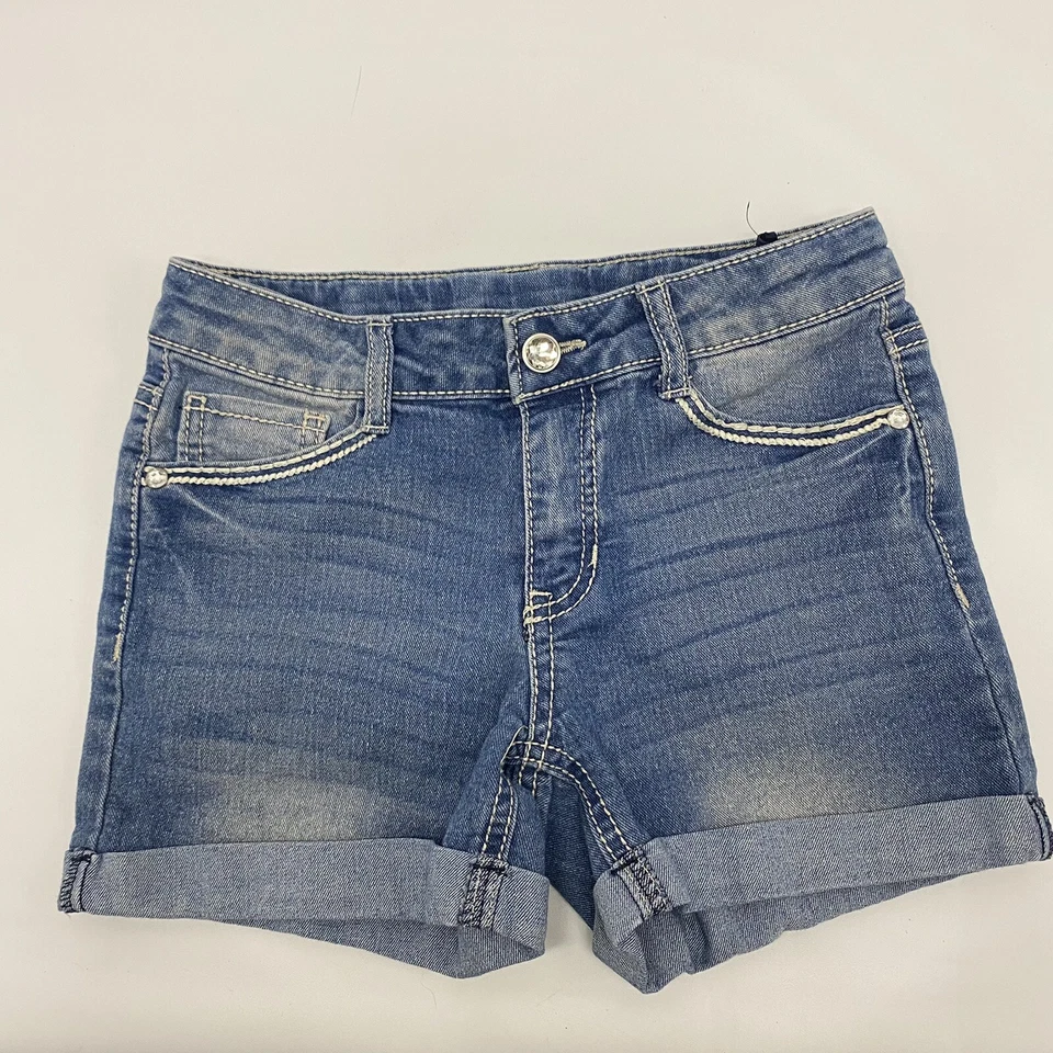 Faded Glory Girls Jeans Shots Blue Size 10 - Image 3 of 4