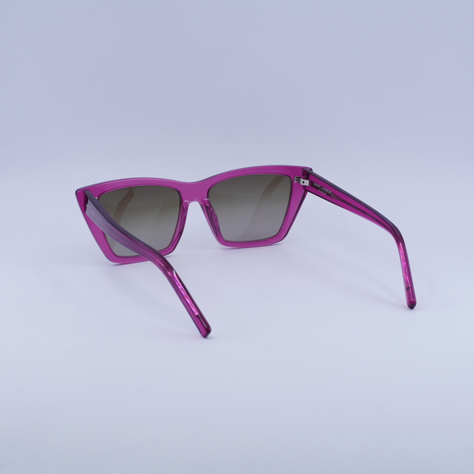 Nuovo Saint Laurent SL276 MICA 061 trasparente ciclamino cachi sfumato 55 16 14...