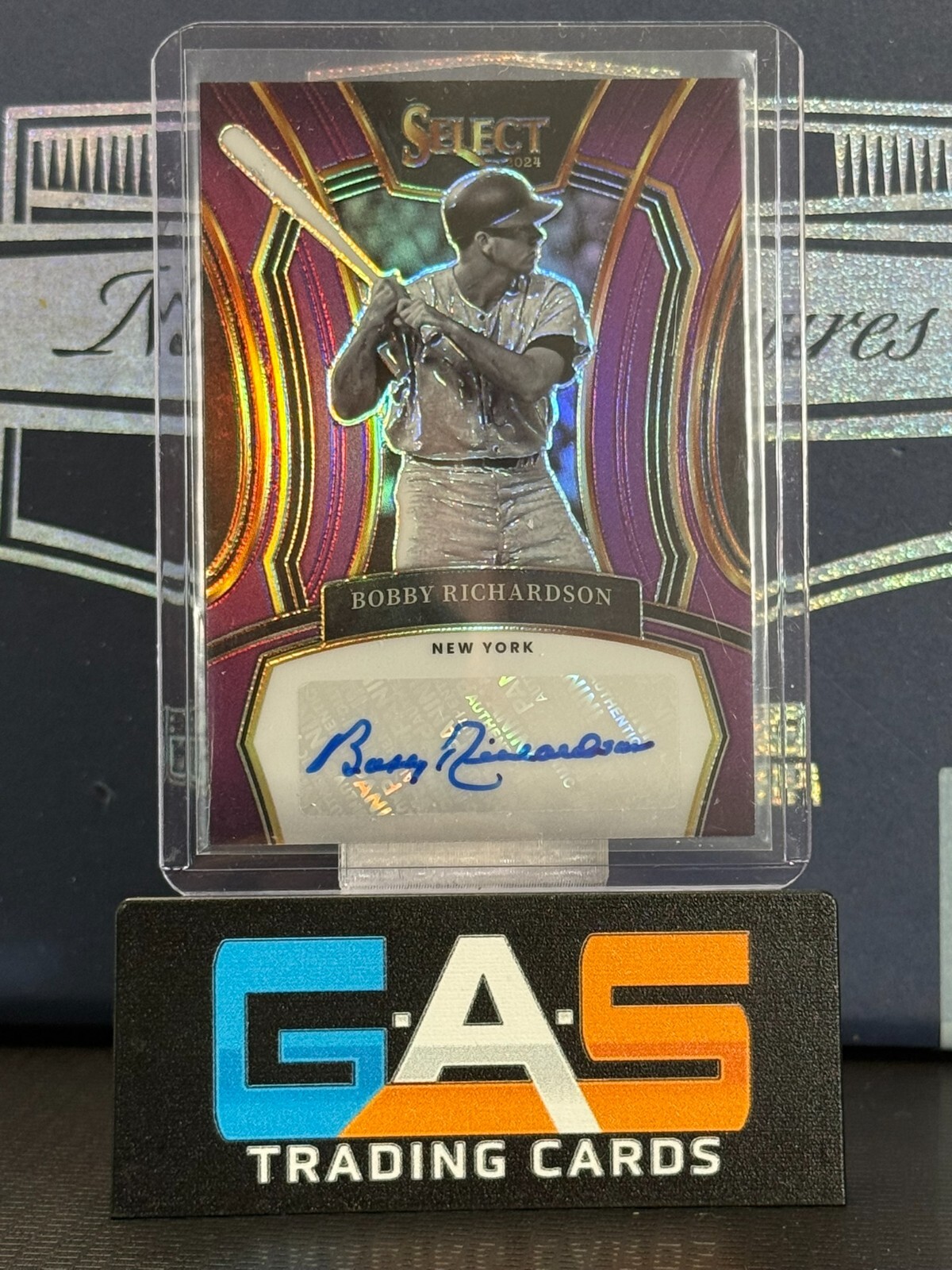 2024 Panini Select Bobby Richardson Purple /35 Legendary Signatures Auto #LEG-BR
