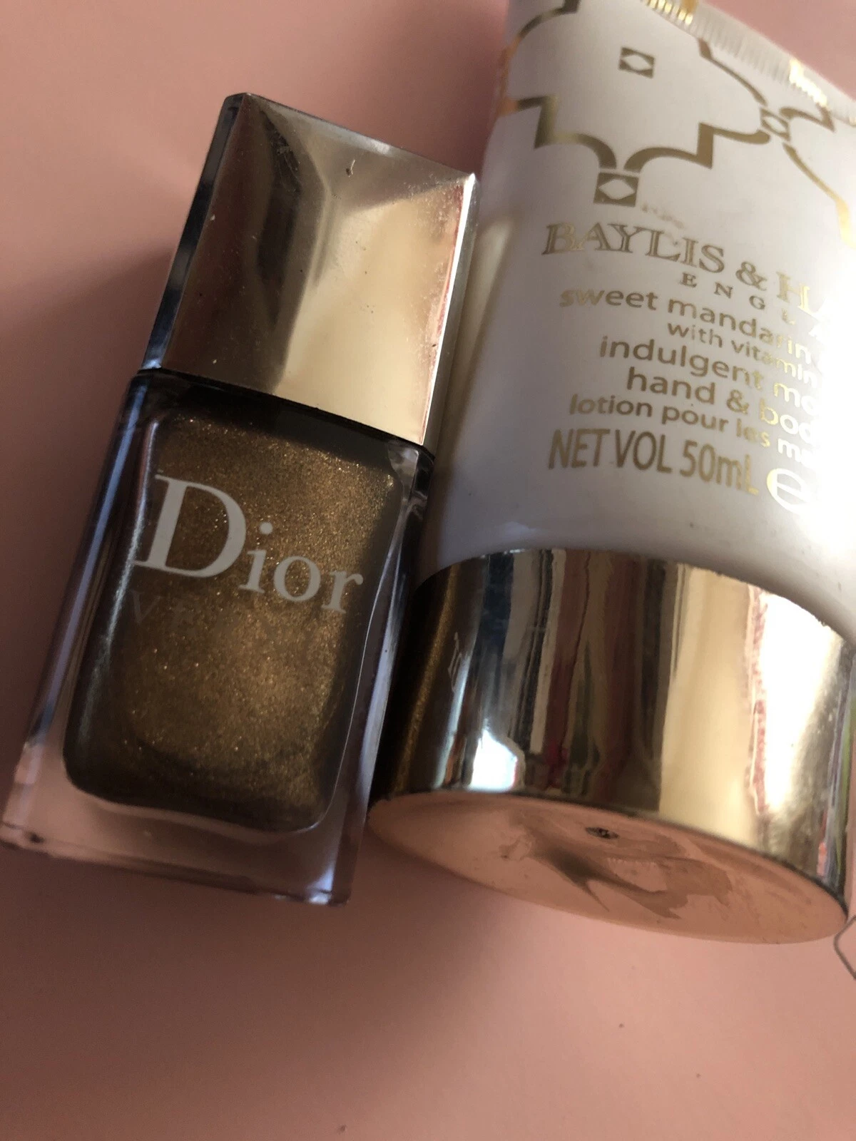 10ml rare Dior cd Nail Polish Lacquer pepite gold nugget 708 GENUINE with gift