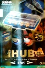1TEN -  USB  IHUB 4 PORT - EASY HOOK UP PERIPHERALS - WINDOWS - MAC PLUG & PLAY