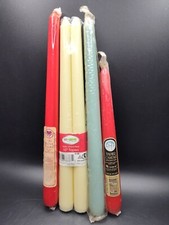 Lot Of 5 Vintage Candles Made In USA Taper Ambria And Old Harbor New Sealed