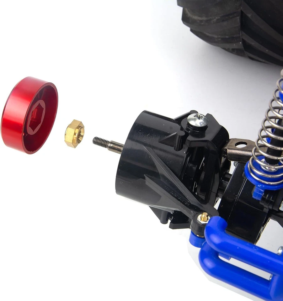 Alu Wheel Hex Hub Adapter for Tamiya Super ClodBuster & Bullhead Upgrade - Image 3 of 4