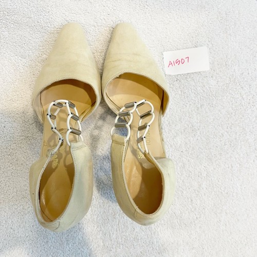 Sacha London Ivory Heels Damen 6 Vintage 90er Art Deco Hochzeit Business Arbeit - Bild 11 von 11