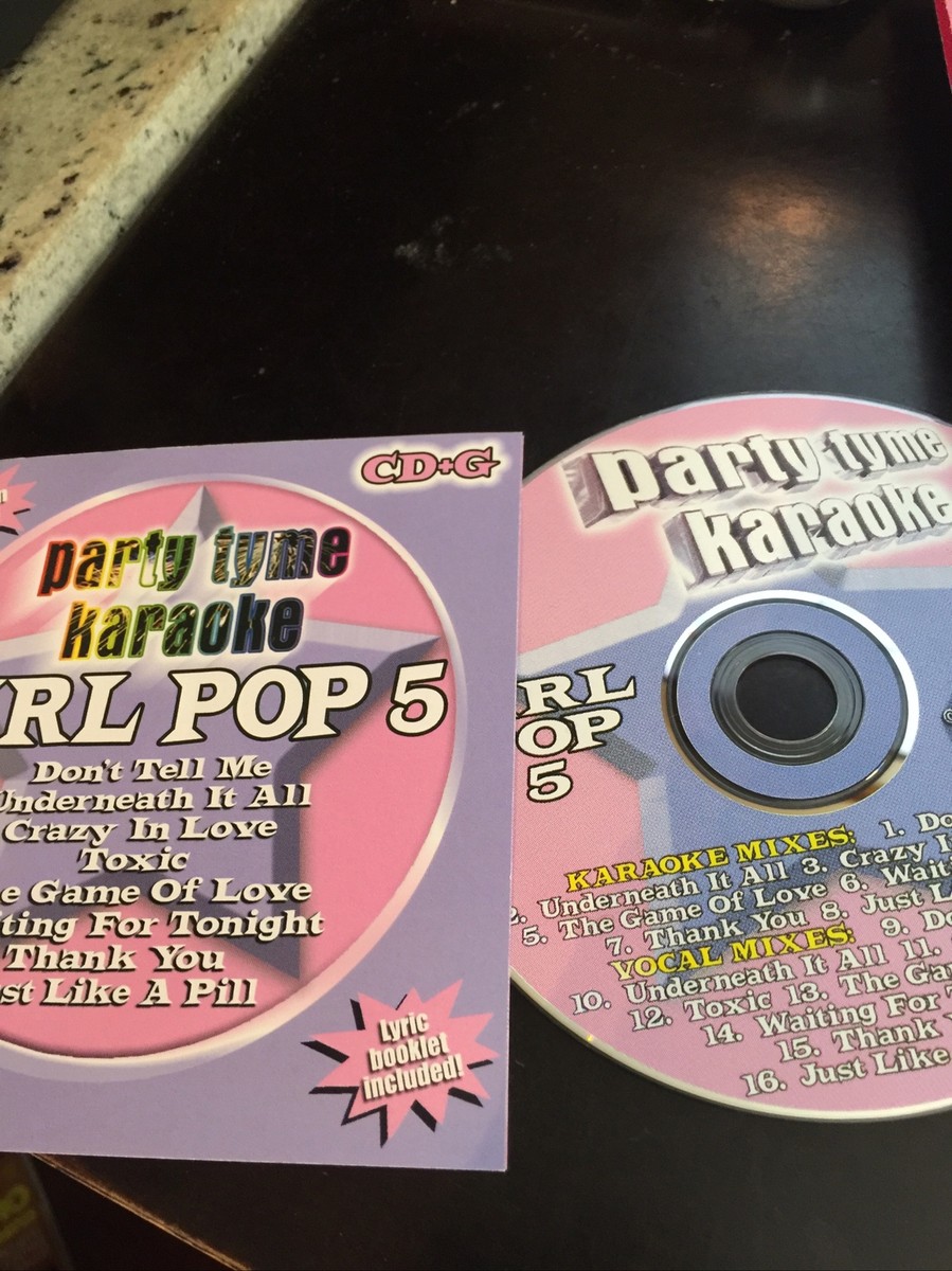 Party Tyme Karaoke: Girl Pop Party Pack Vol. 2.. 4 Disc CD