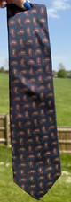 NWT Vintage Robert Talbott Rodes Blue/Red Paisley Hand Sewn 100 Silk Tie USA