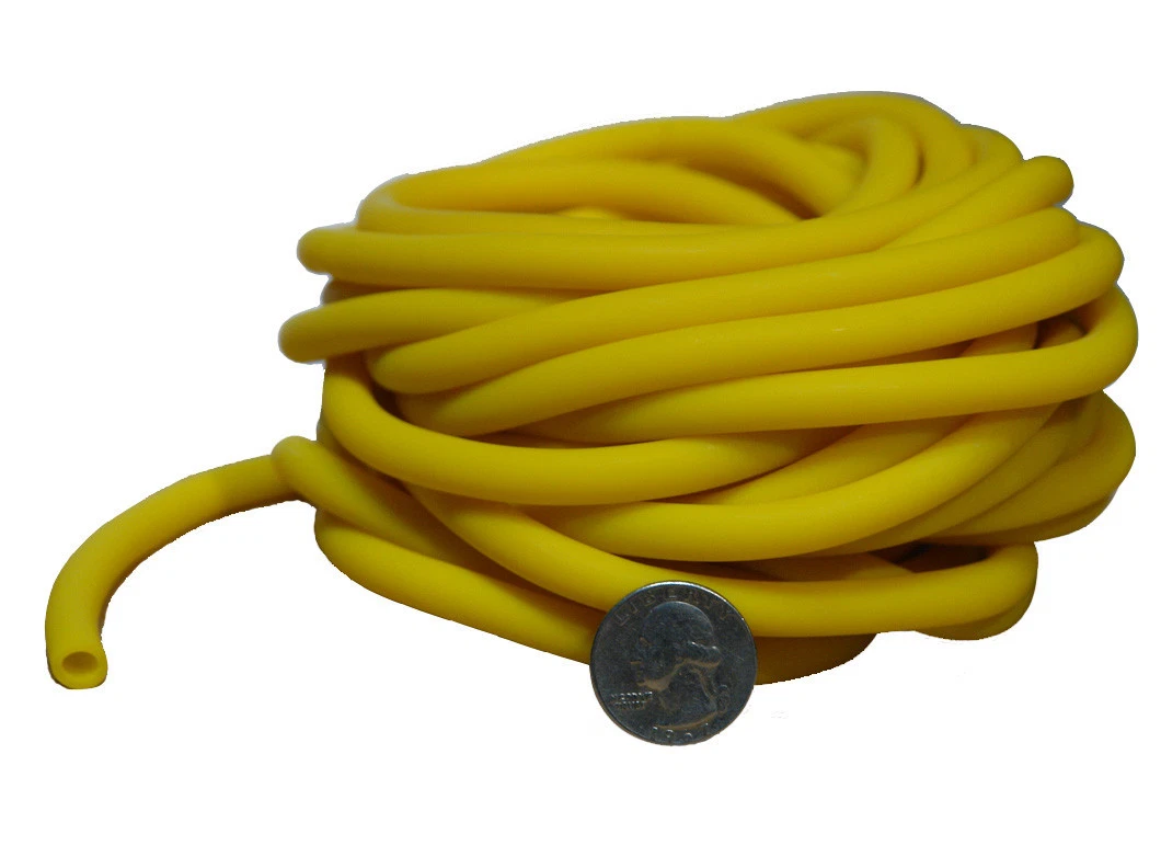 Workoutz 25 Ft Bulk Resistance Tubing (Yellow) Band Exercise Tube 25 Feet Length