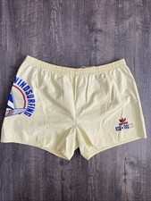 Adidas Vintage 1980's Vangard Wind Surfing Yellow Shorts RARE See Desc. Size