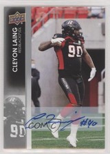 2022 Upper Deck CFL Auto Cleyon Laing #93 Auto h8y