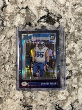 2024 Panini Donruss Optic - Rated Rookie Braden Fiske #210 Purple Shock Prizm RC