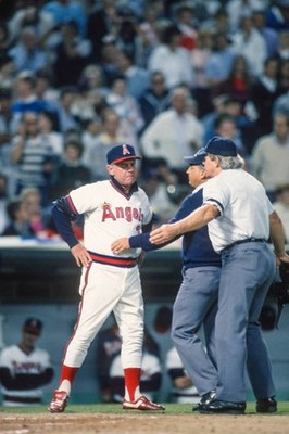 Manager Gene Mauch California Angels argues with the umpires durin- Old Photo 1