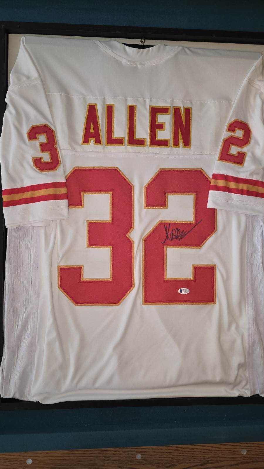 Marcus Allen Autographed Signed Kansas City Chiefs Custom White Jersey Beckett COA 