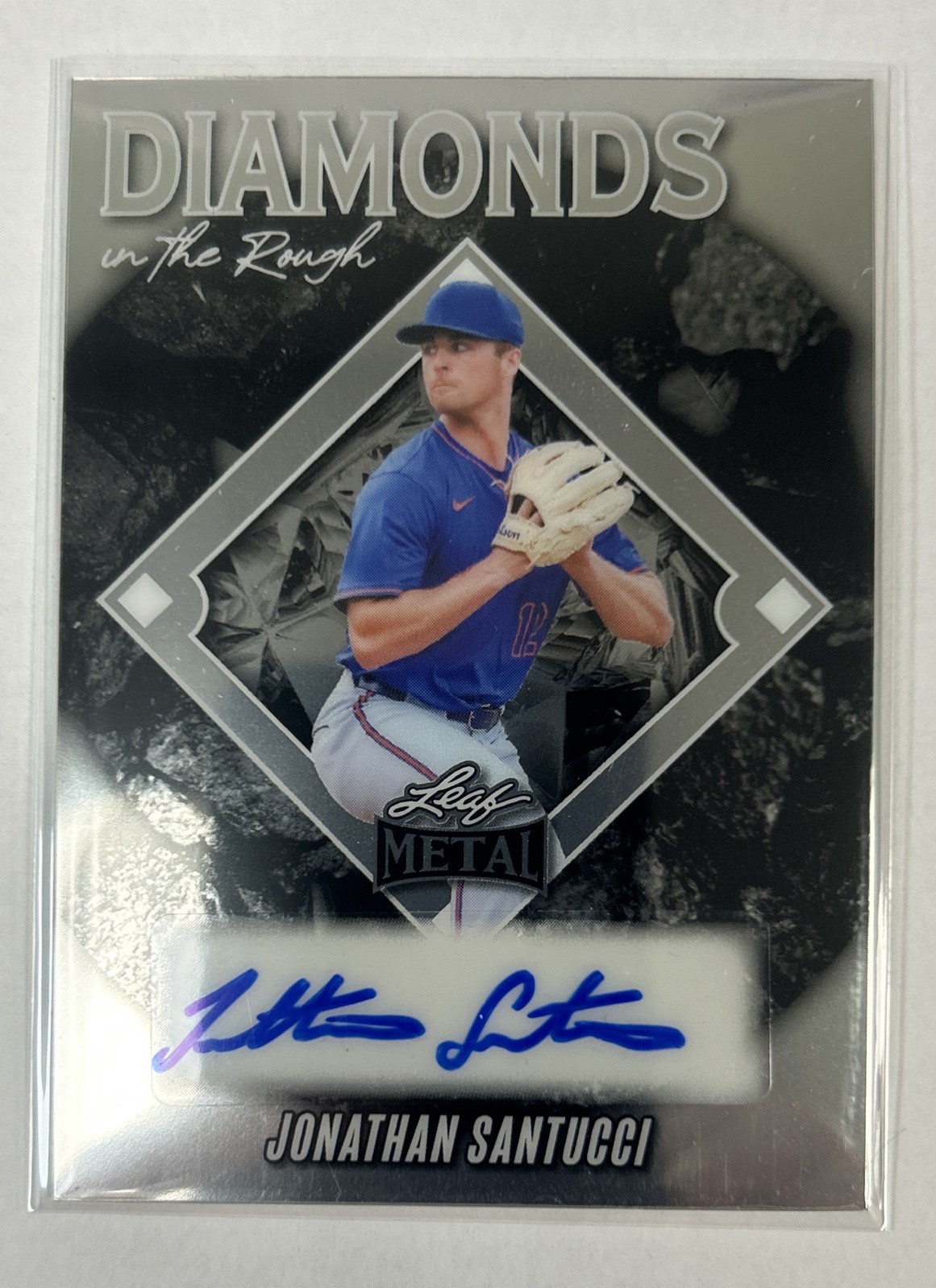 2025 Leaf Metal - Diamond in the Rough Jonathan Santucci #DR-JS1  26/49 (AU, RC)