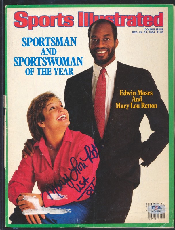 Mary Lou Retton Signed Auto Gymnastics Magazine Cover PSA/DNA Authentic BZ19