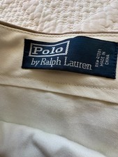 Vintage Polo by Ralph Lauren Men's Size 36 Pleated Silk  Cotton Shorts