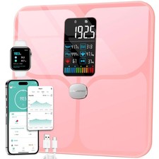 Body Fat Scale,Digital Smart Bathroom Scale for Body Weight,Large Color Displ...