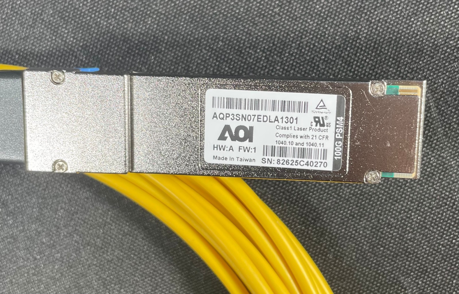 NEW AOI AQP3SN07EDLA1301 100G PSM4 QSFP28 1310nm 7M Optical Cable-Fast ...
