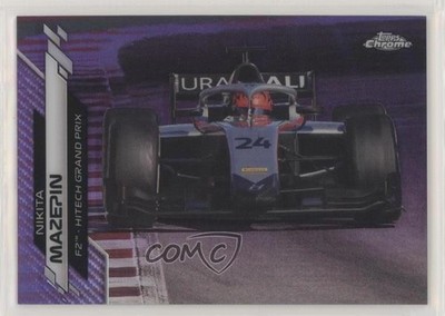 2020 Topps Chrome Formula 1 F2 Cars Purple Refractor /399 Nikita Mazepin #79 g1z