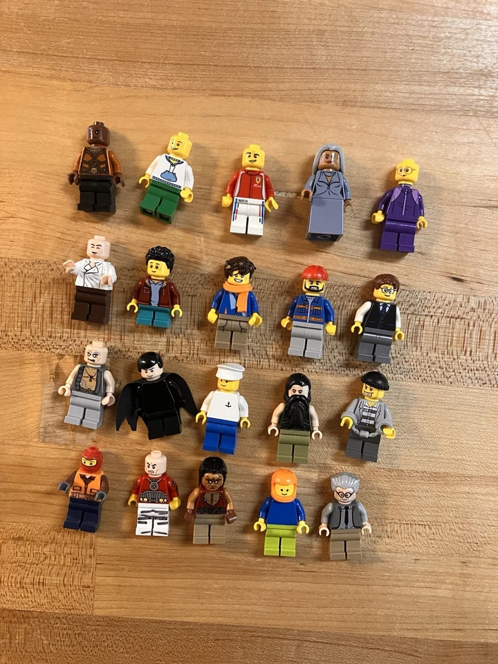 LEGO Minifigure Lot of 20 Mixed City Scientist Worker Villain Hoodie Par - Image 2 of 4