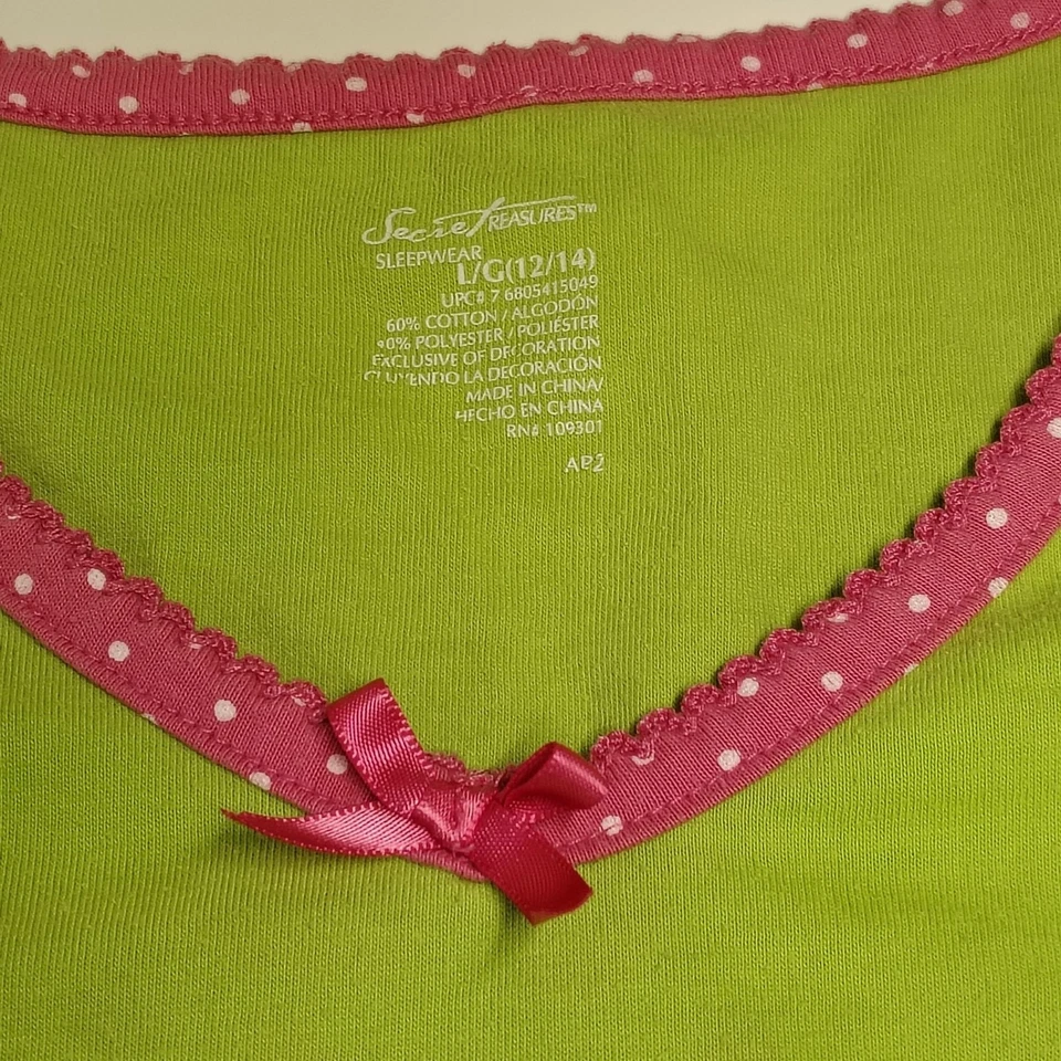 Комплект из 2 шт. пижам фламинго лаймово-зеленые женские большие шорты Top Secret Treasures - Изображение 3 из 4
