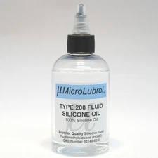 MicroLubrol 200 Fluid Pure Silicone Lubricant Oil PDMS 30000cst centistokes 8oz