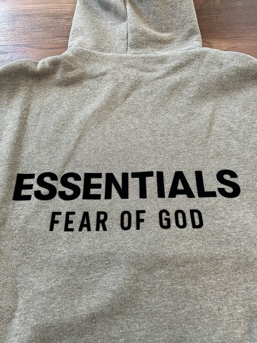 AUTHENTIC Fear of God Essentials Classic Full Zip Hoodie Homestead