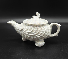Vintage Victoria Czecho-Slovakia Lusterware Teapot Iridescent Scale Shell Deco