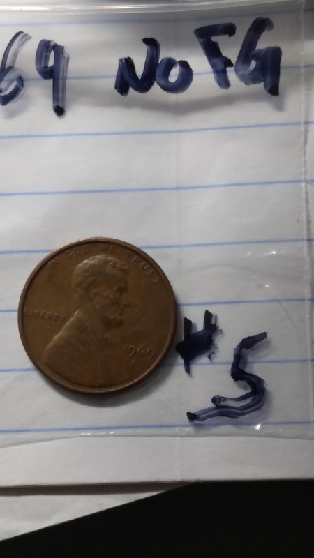 1969 Lincoln Memorial Small Cent No FG Variety Denver Business BN Copper