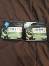 Lot Of 2 Genuine HP 910 Ink Cartridges Combo Pack Cyan/Magenta/Yellow EXP 05/27
