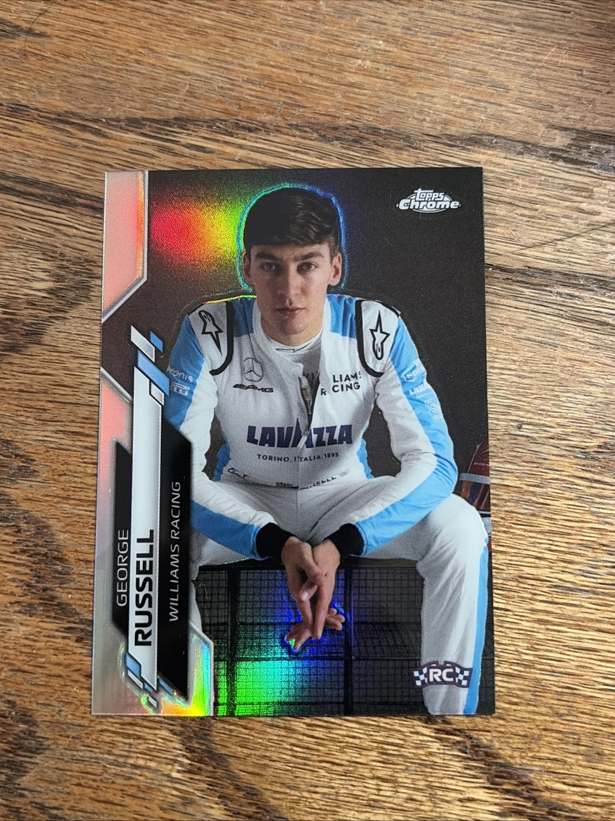 2020 Topps Chrome Formula 1 Image Variation Refractor George Russell #19 Rookie