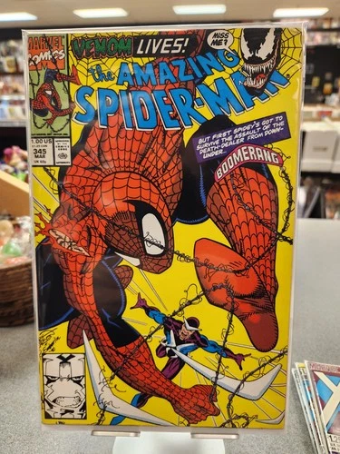 AMAZING SPIDERMAN 345 VENOM NM- COMIC BOOK JJCS