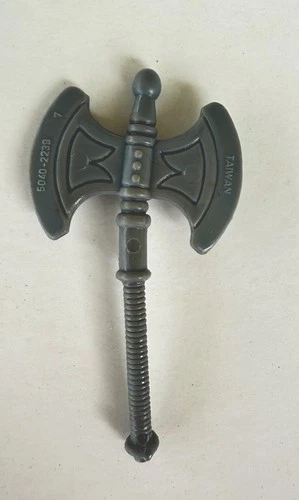 1980s HE-MAN Vintage MOTU FIGURE BATTLE AXE Weapon ACCESSORY GEAR