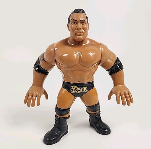 WWF WWE Hasbro Retro The Rock Series 2 Wrestling A...