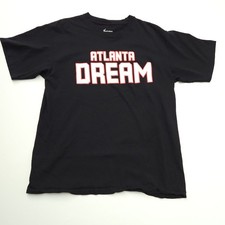 Atlanta Dream T Shirt WNBA Women Large Black Short Sleeve Cotton