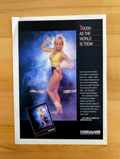 1989 Print Ad Code Alarm Auto Security Alarm Sexy Girl