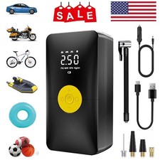Inflador de Neumáticos Portátil Inalámbrico 150 PSI Bomba Compresor de Aire Coche Moto Bicicleta Neumáticos