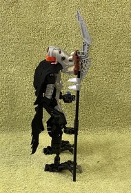 LEGO Bionicle VEZON Figure Only From Set # 8764 but w/ CUSTOM REPLACEMENT CAPE