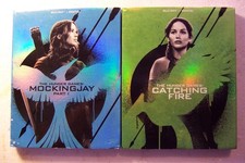 The Hunger Games: Catching Fire/Mockingjay Pt. 1-- Blu-Ray--Slipcovers--NEW