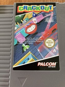 NES ~ CRACKOUT ~ Nintendo Game 3 Screw NES-37-AUS Game Cart Only Pal A