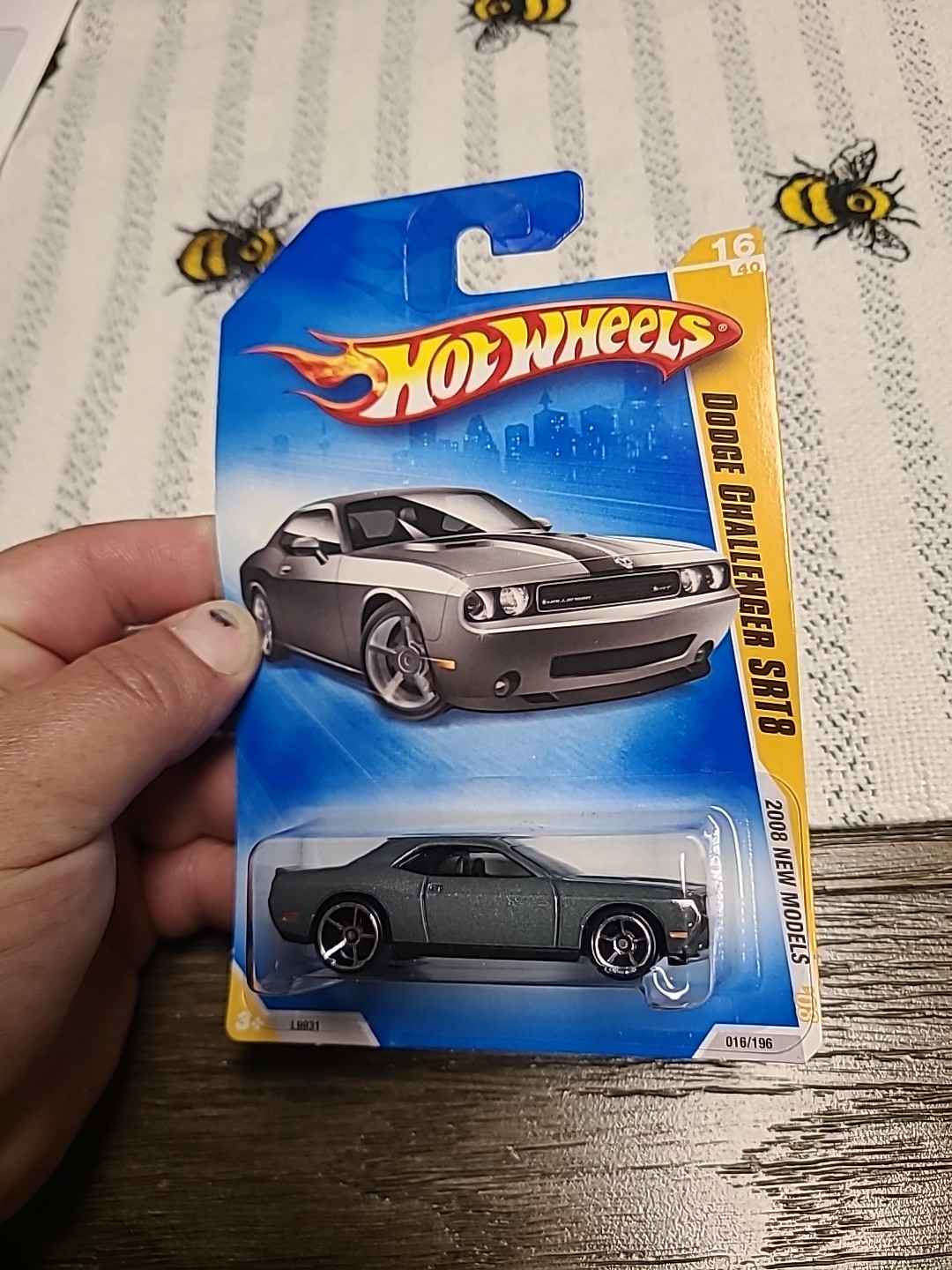 2008 Hot Wheels New Models Dark Gray Dodge Challenger SRT8 